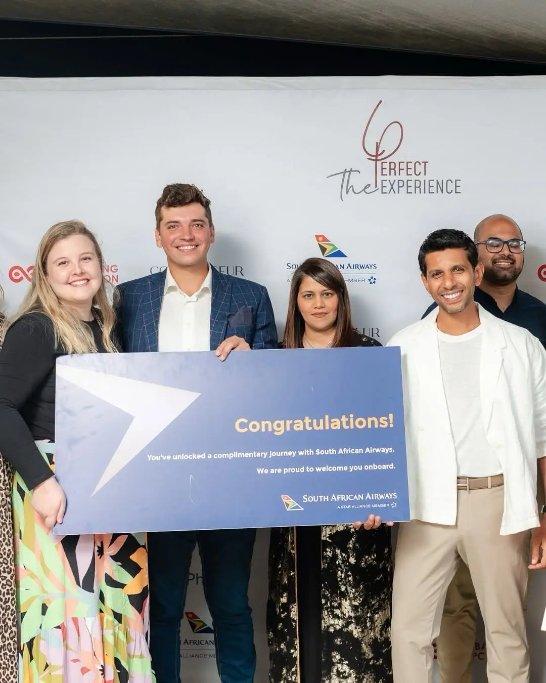 The Botteghita team receiving The Perfect Experience 2025 award